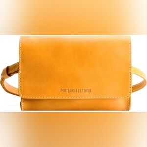 Portland Leather Basic Belt Bag, Sunflower, NWOB